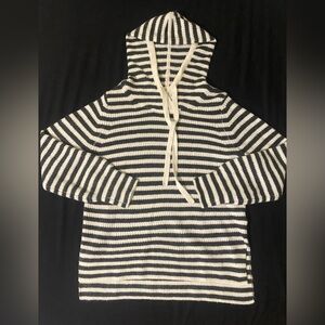 Striped Knit Hoodie